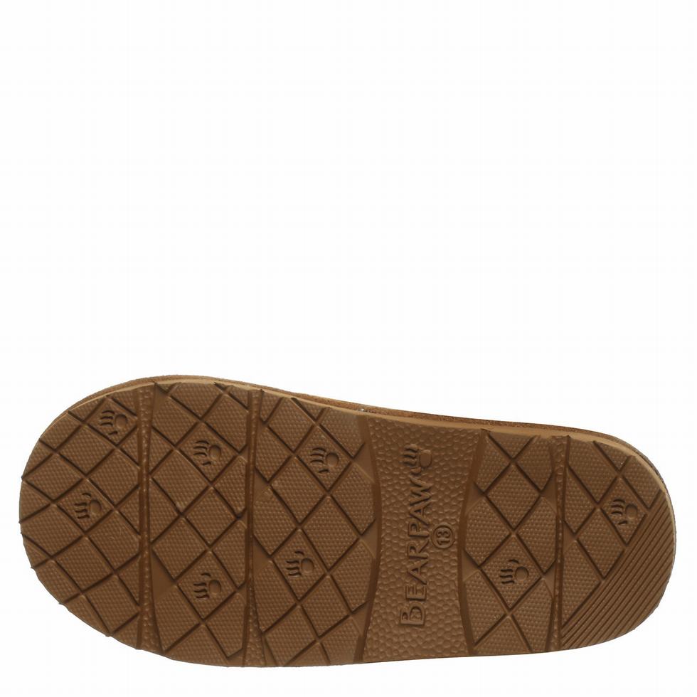 Kapcie Dziecięce Bearpaw Loki Youth Brązowe | HAS6690RW