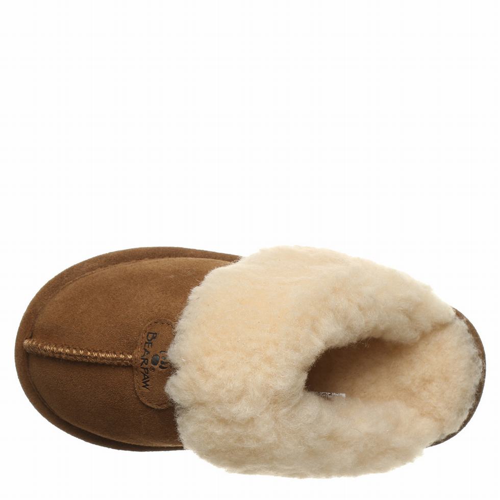 Kapcie Dziecięce Bearpaw Loki Youth Brązowe | HAS6690RW