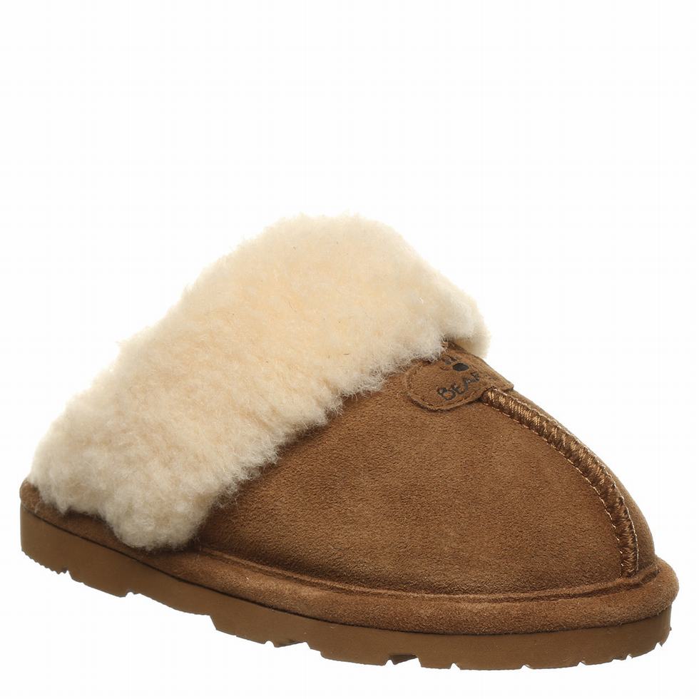 Kapcie Dziecięce Bearpaw Loki Youth Brązowe | HAS6690RW