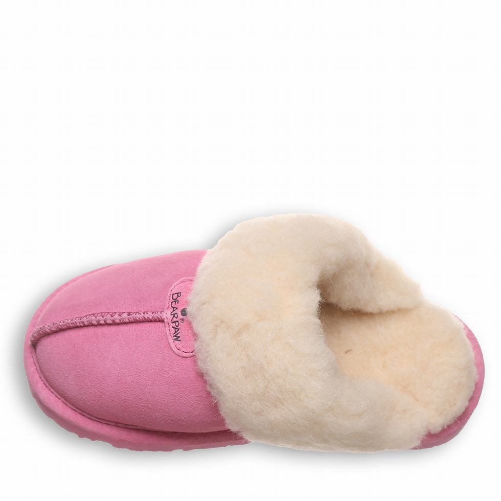 Kapcie Dziecięce Bearpaw Loki Youth Różowe | XFS5319VU