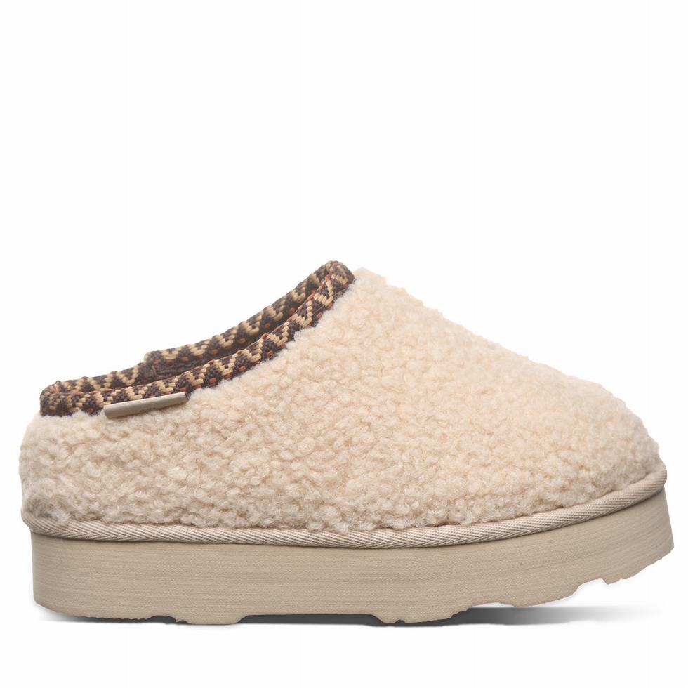 Kapcie Dziecięce Bearpaw Snuggle Martis Youth Beżowe | XVO3421PU