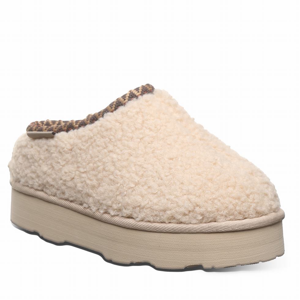 Kapcie Dziecięce Bearpaw Snuggle Martis Youth Beżowe | XVO3421PU