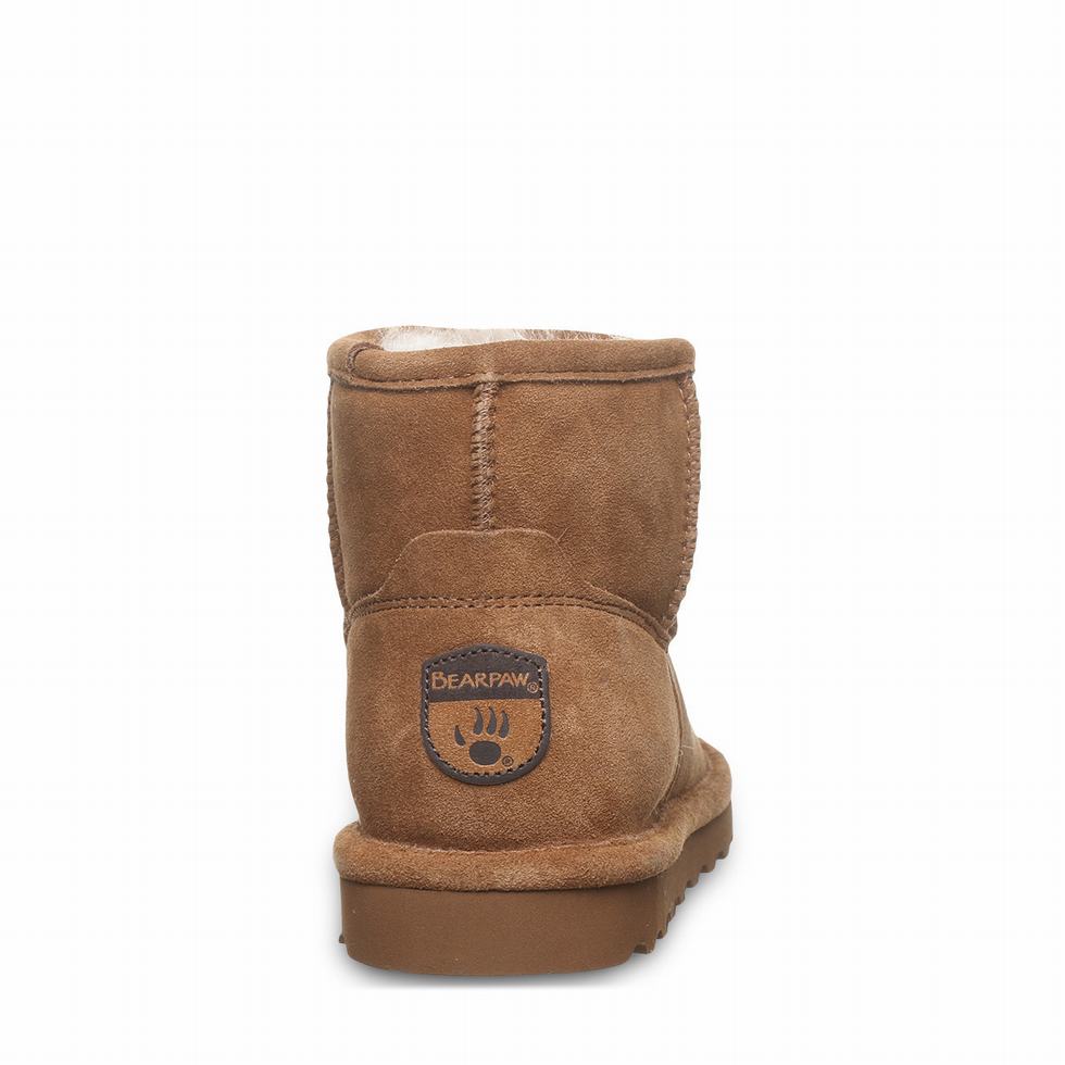 Kozaki Damskie Bearpaw Alyssa Wide Brązowe | NAH256CG