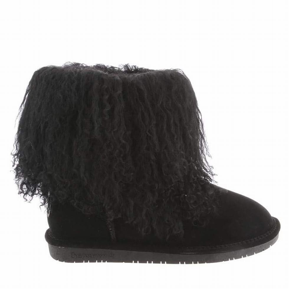 Kozaki Damskie Bearpaw Boo Czarne | UEL4529FU