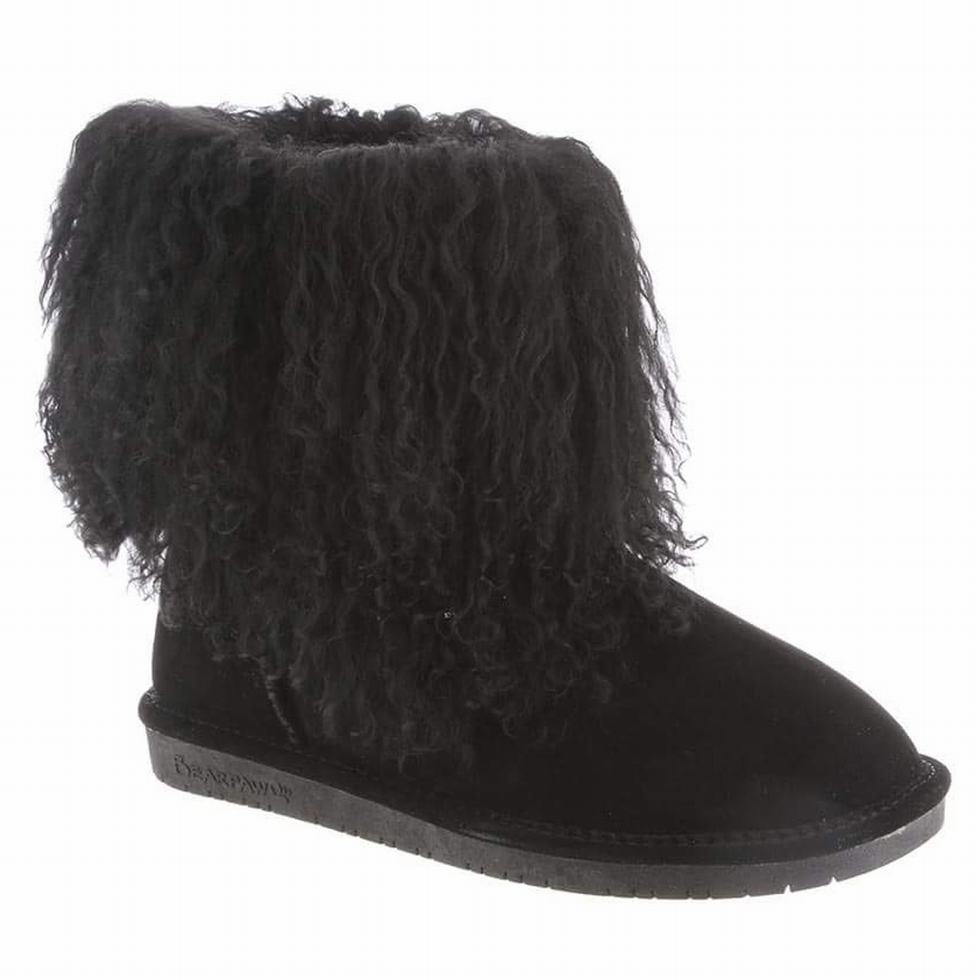 Kozaki Damskie Bearpaw Boo Czarne | UEL4529FU