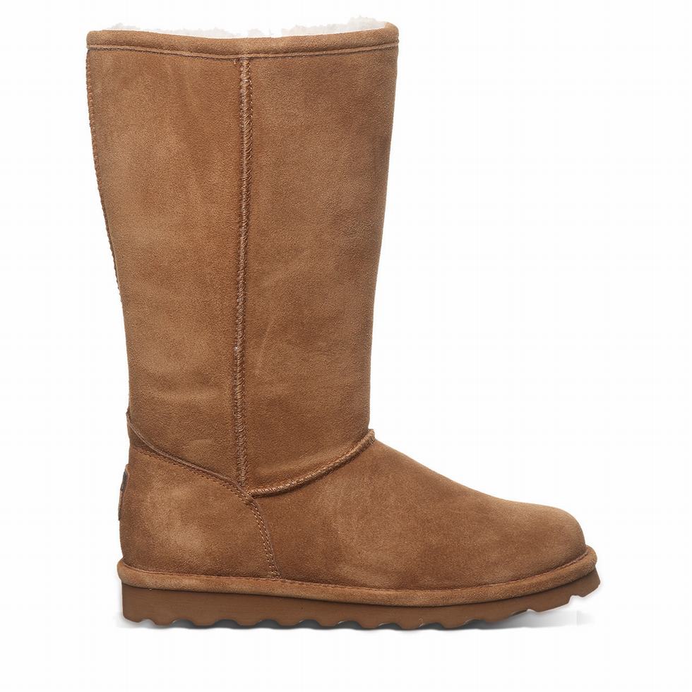 Kozaki Damskie Bearpaw Elle Tall Brązowe | QUS3991DH