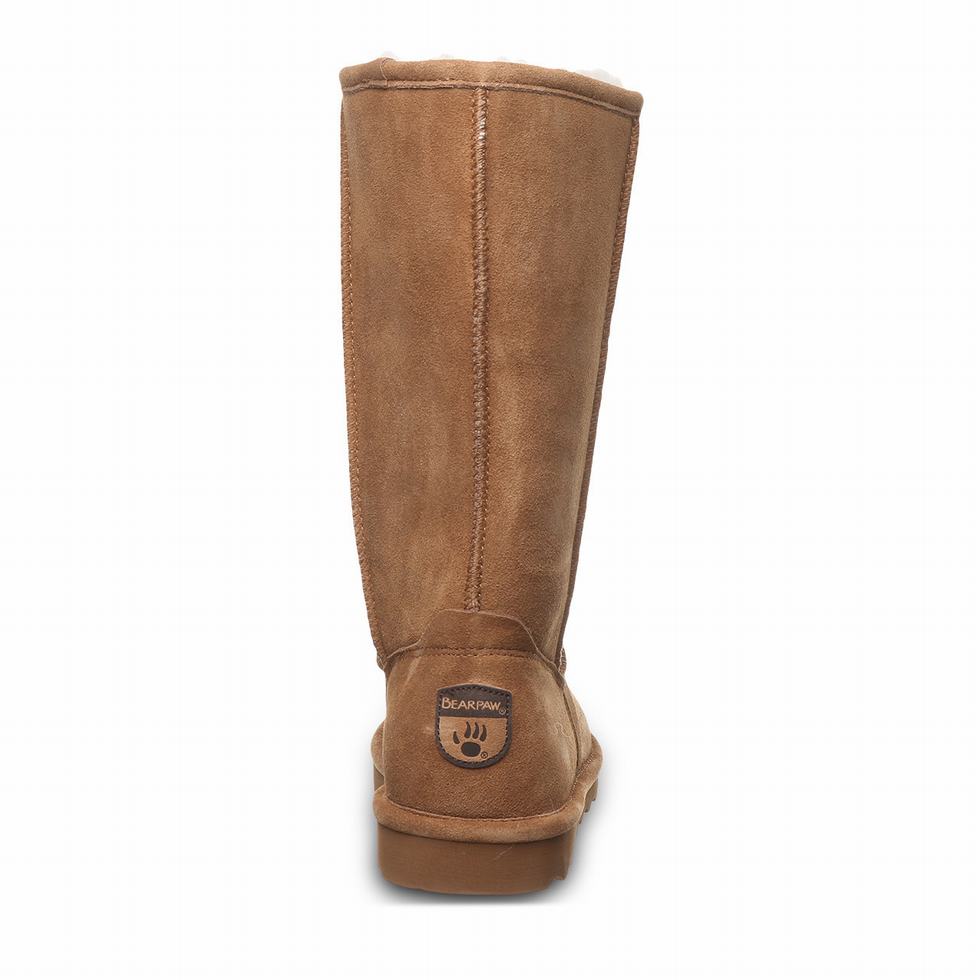 Kozaki Damskie Bearpaw Elle Tall Brązowe | QUS3991DH