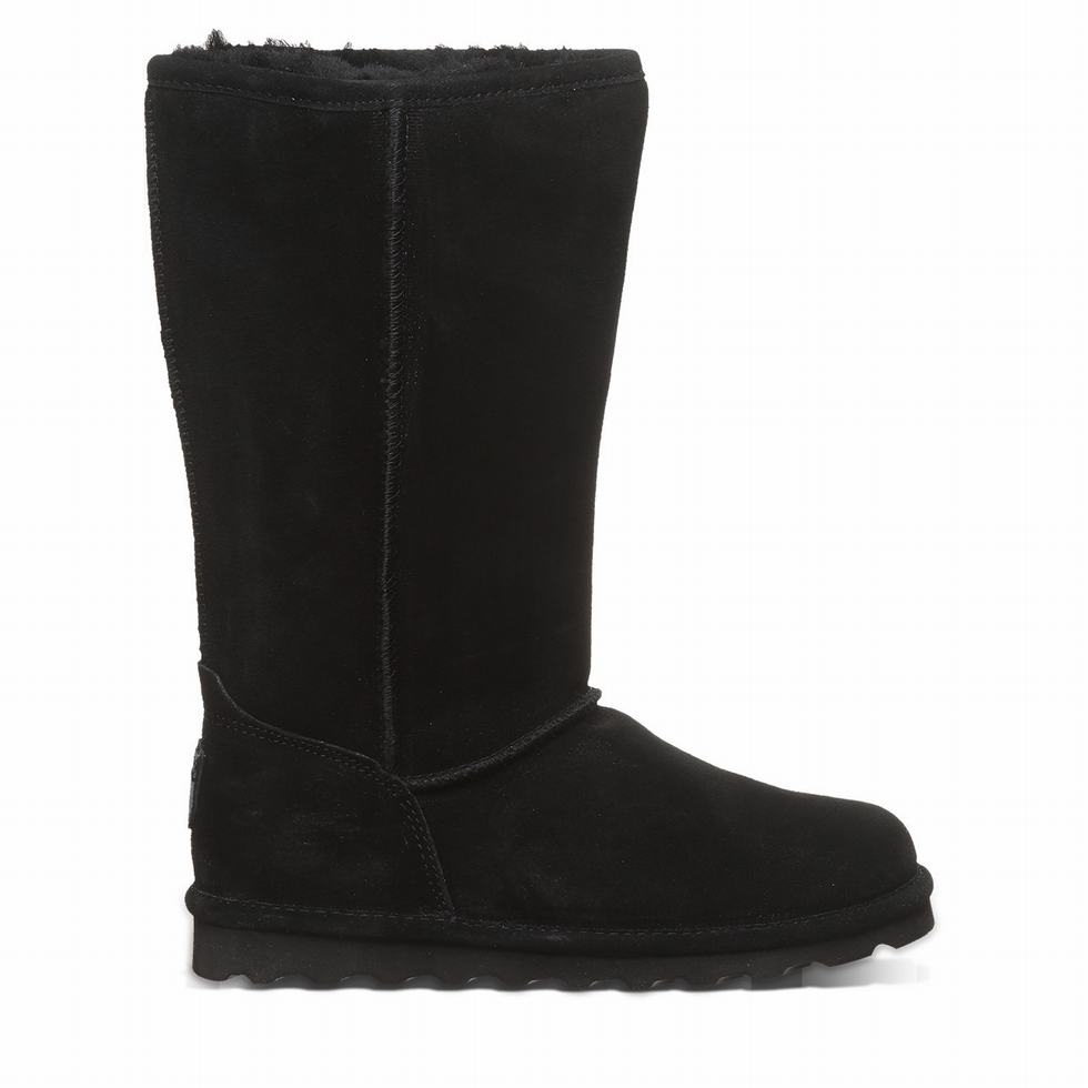 Kozaki Damskie Bearpaw Elle Tall Czarne | MVQ5813SN