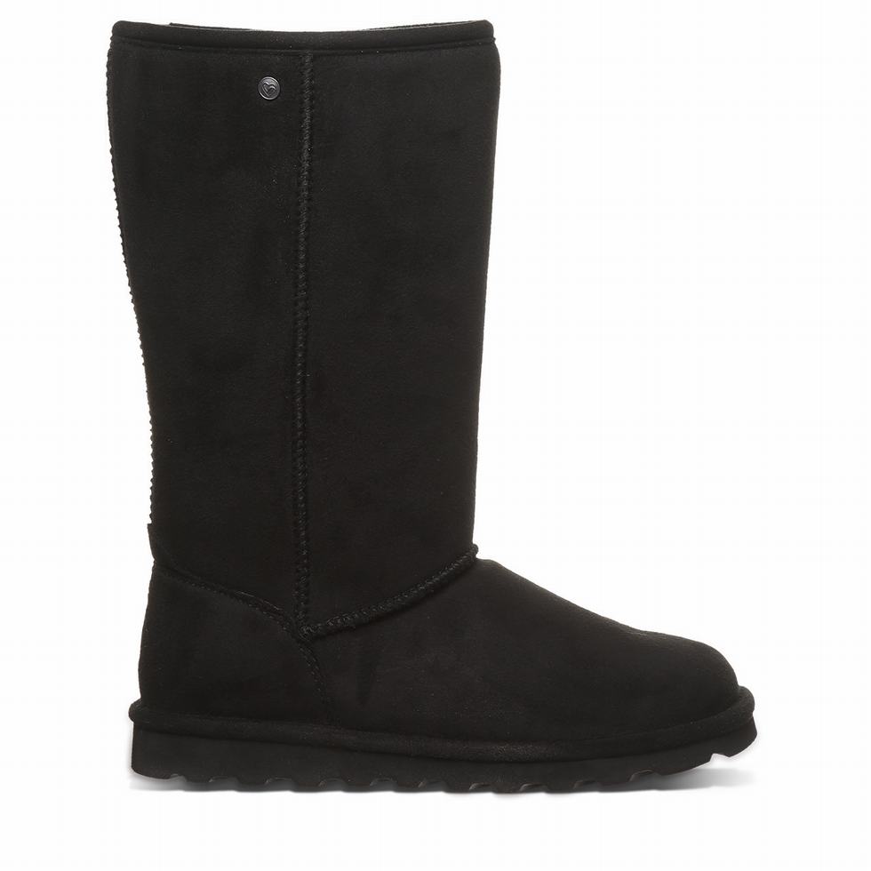 Kozaki Damskie Bearpaw Elle Tall Vegan Czarne | ROG5367MS