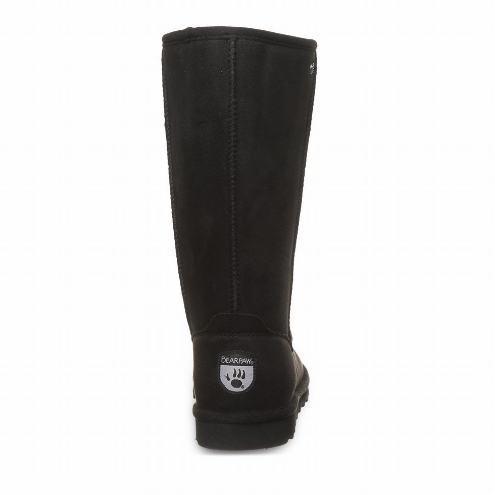 Kozaki Damskie Bearpaw Elle Tall Vegan Czarne | ROG5367MS