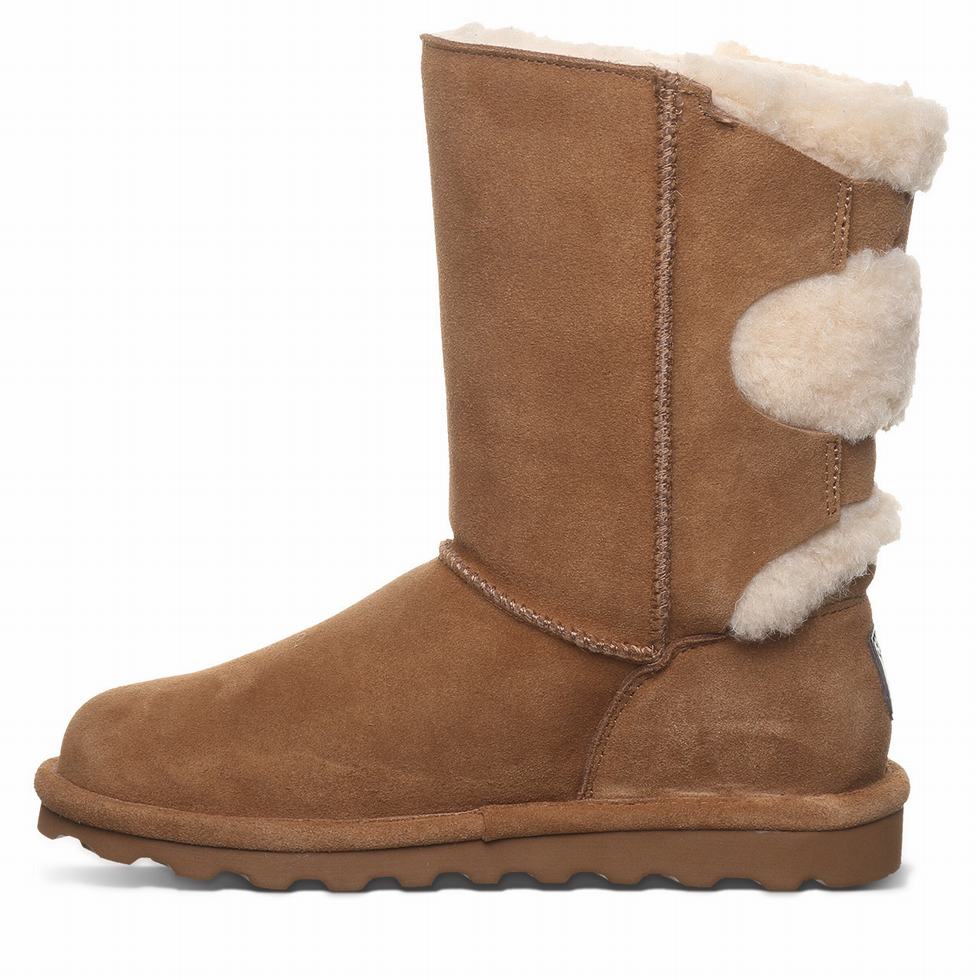 Kozaki Damskie Bearpaw Eloise Wide Brązowe | MRW574FW