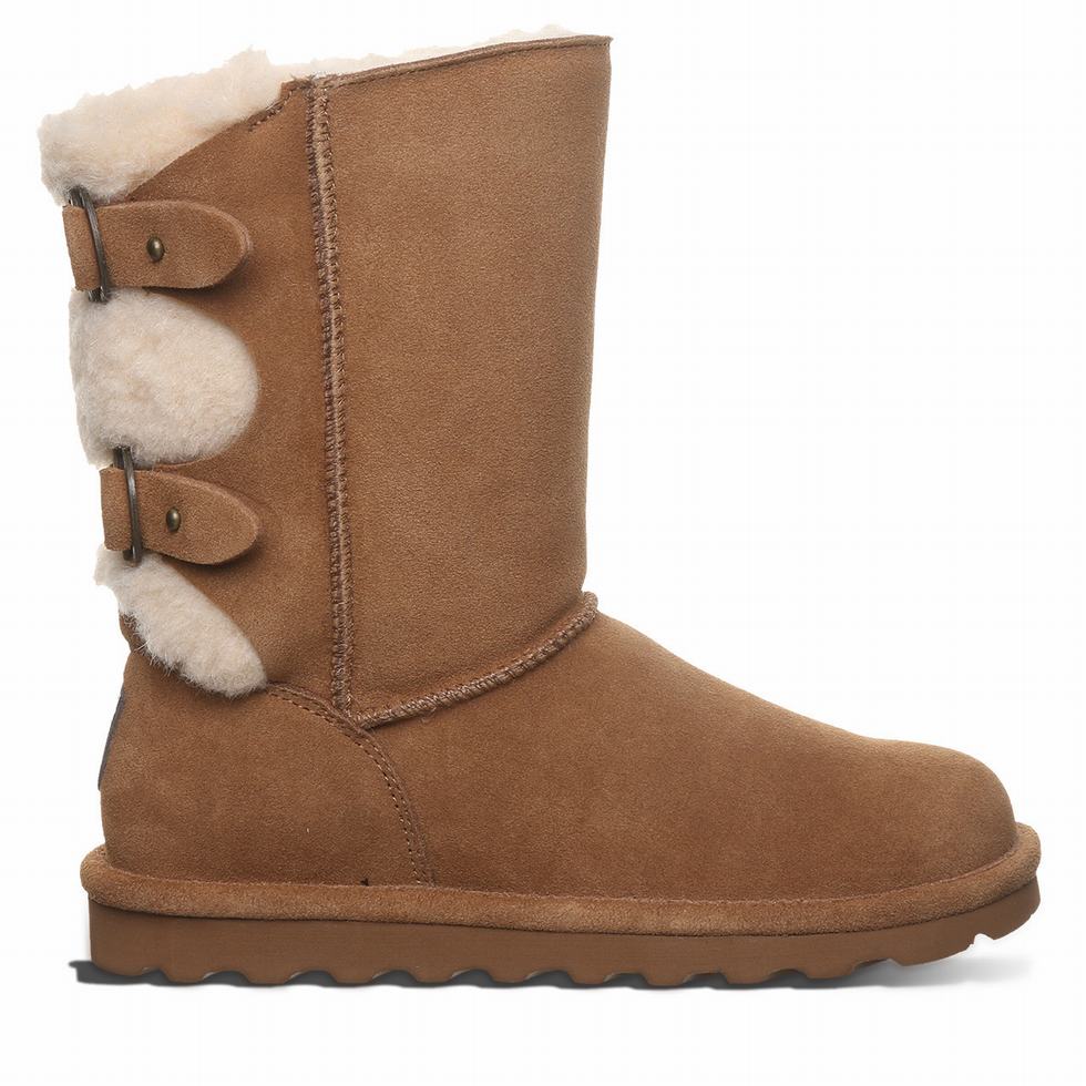 Kozaki Damskie Bearpaw Eloise Wide Brązowe | MRW574FW