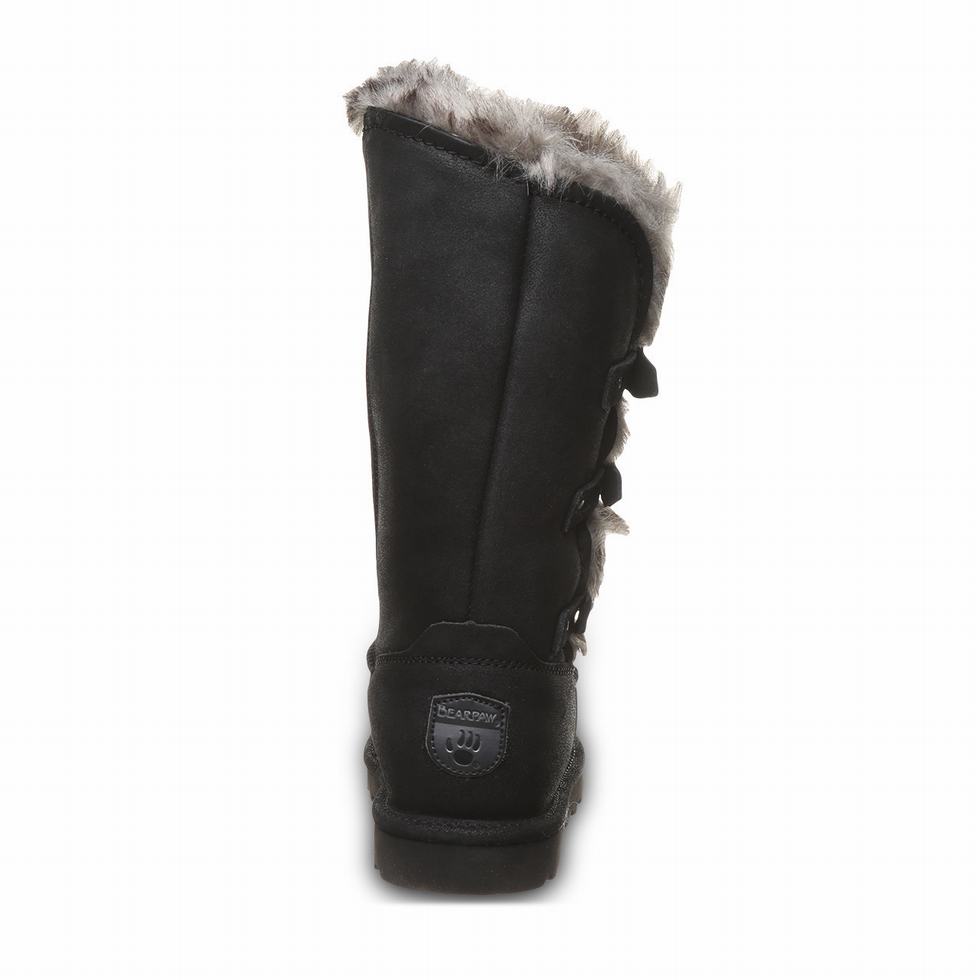 Kozaki Damskie Bearpaw Emery Czarne | RCN899WM