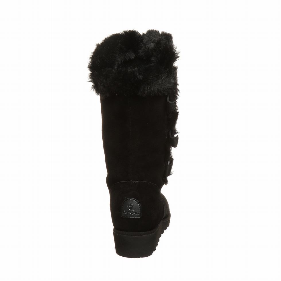 Kozaki Damskie Bearpaw Genevieve Czarne | QRC3224NQ