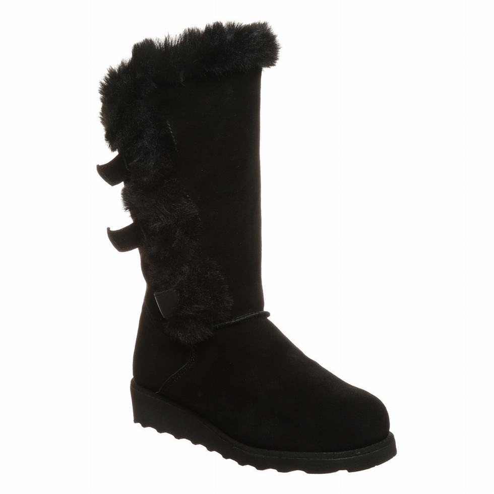 Kozaki Damskie Bearpaw Genevieve Czarne | QRC3224NQ