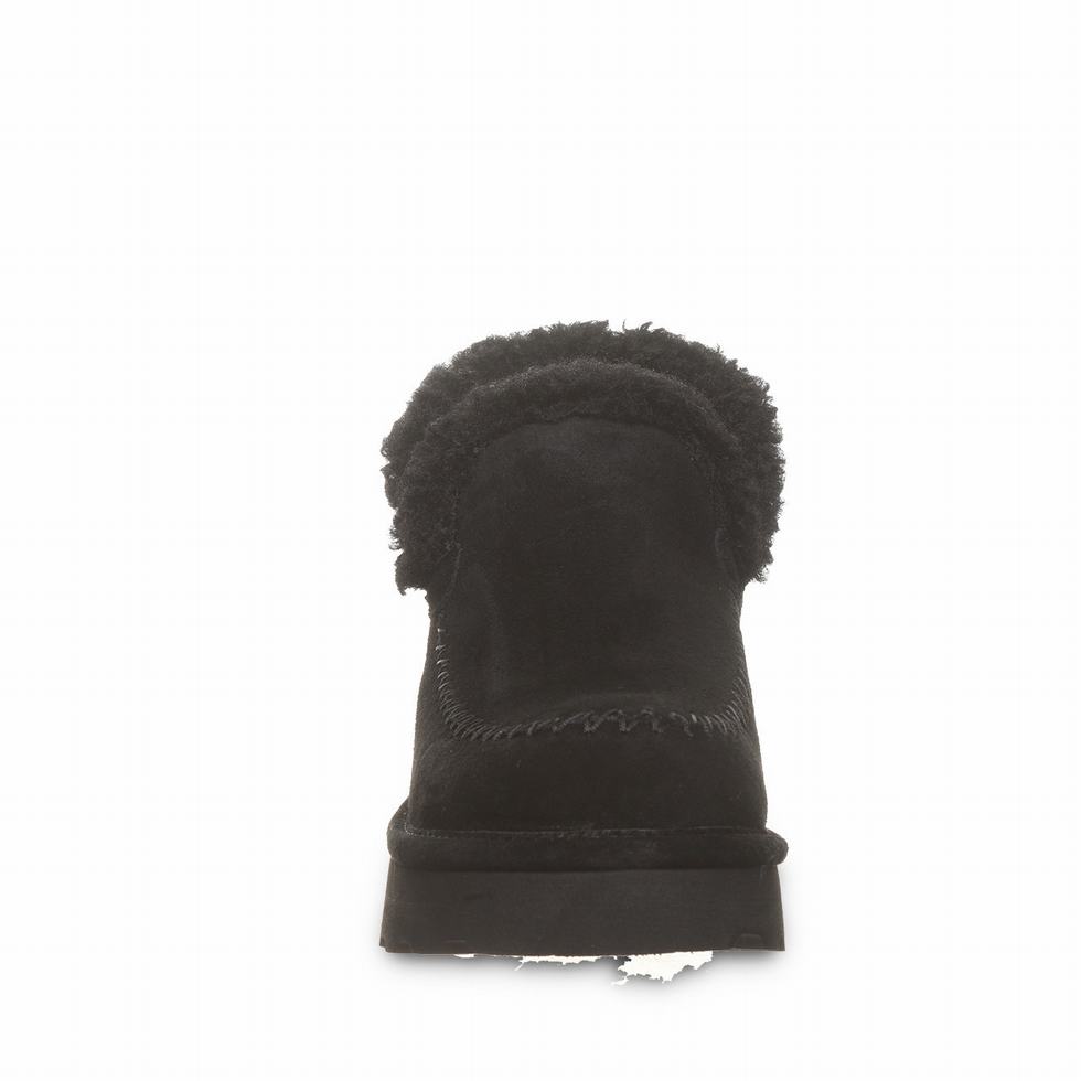 Kozaki Damskie Bearpaw Maeve Platform Lo Czarne | CMF8569HQ