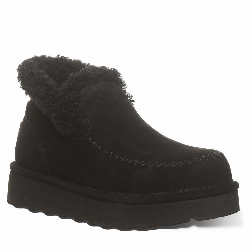 Kozaki Damskie Bearpaw Maeve Platform Lo Czarne | CMF8569HQ