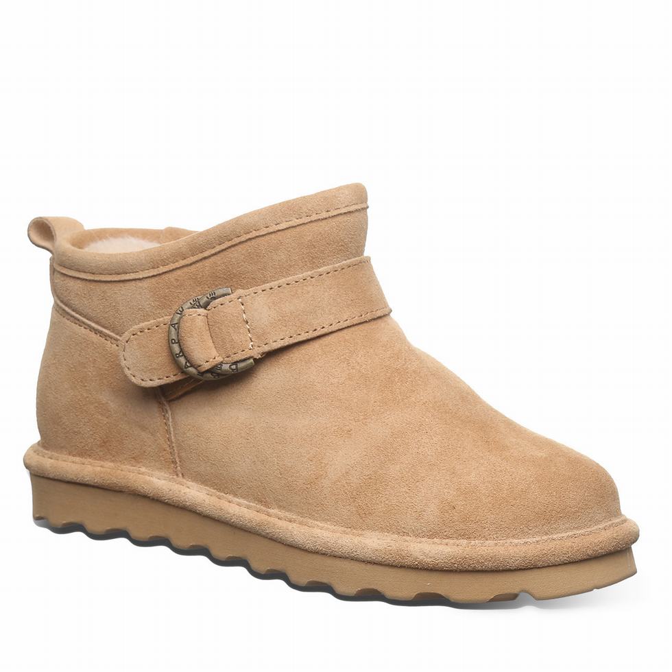 Kozaki Damskie Bearpaw Petite Wide Brązowe | OIM2214NW