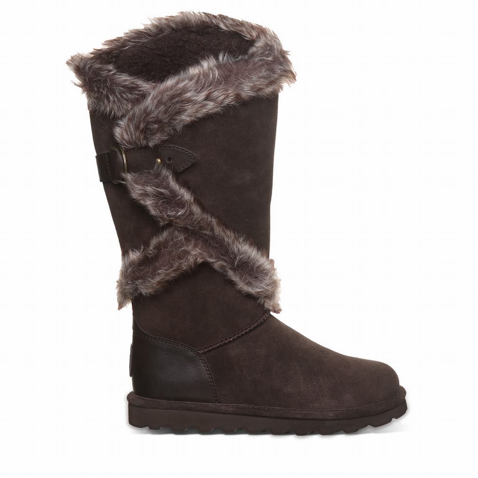 Kozaki Damskie Bearpaw Sheilah Brązowe | LET888PU