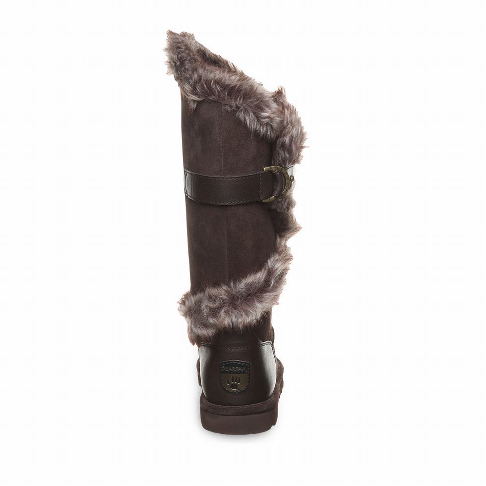 Kozaki Damskie Bearpaw Sheilah Brązowe | LET888PU