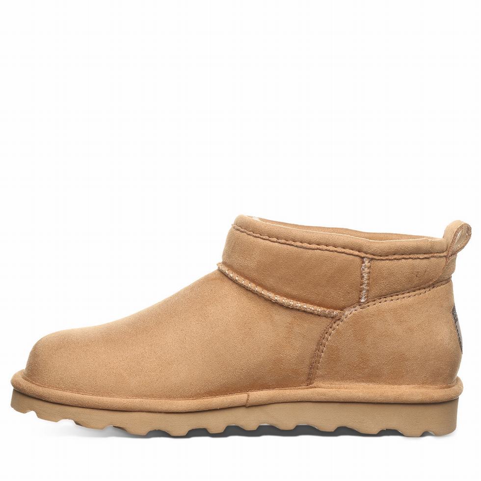 Kozaki Damskie Bearpaw Shorty Vegan Brązowe | VXA8279CO