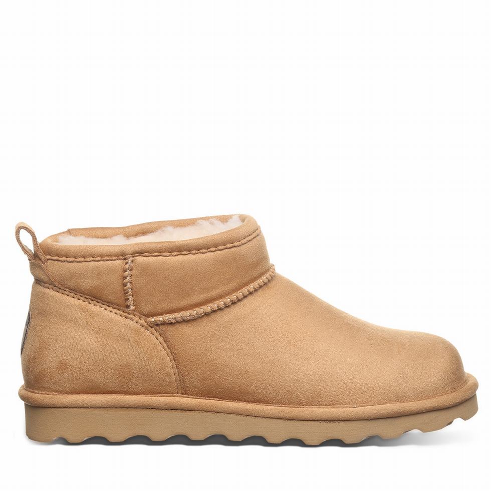 Kozaki Damskie Bearpaw Shorty Vegan Brązowe | VXA8279CO