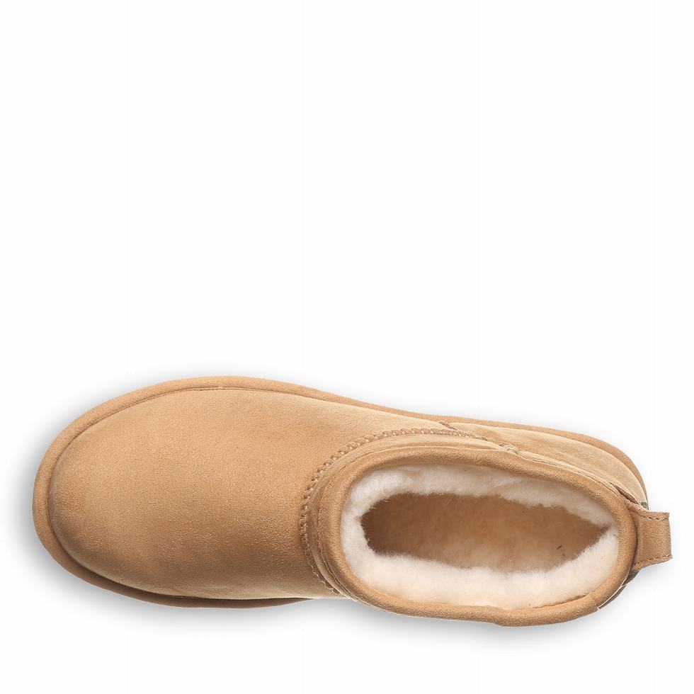 Kozaki Damskie Bearpaw Shorty Vegan Brązowe | VXA8279CO