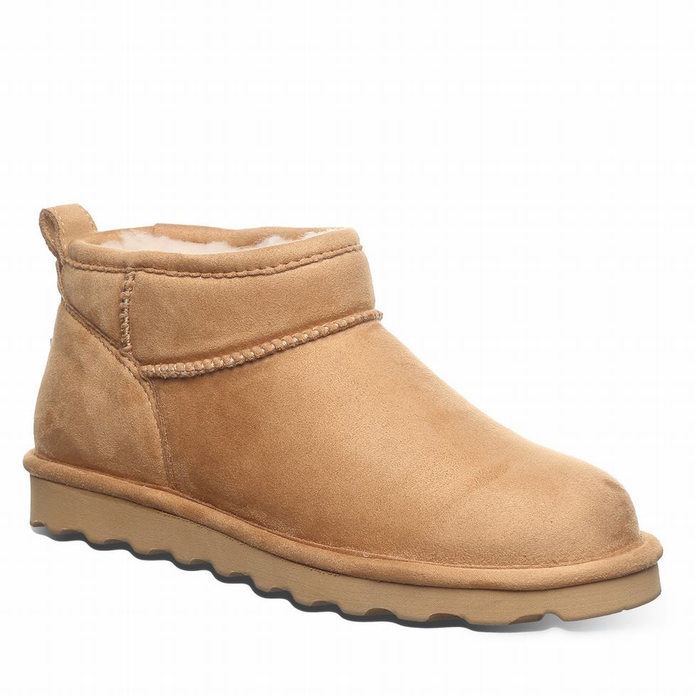 Kozaki Damskie Bearpaw Shorty Vegan Brązowe | VXA8279CO