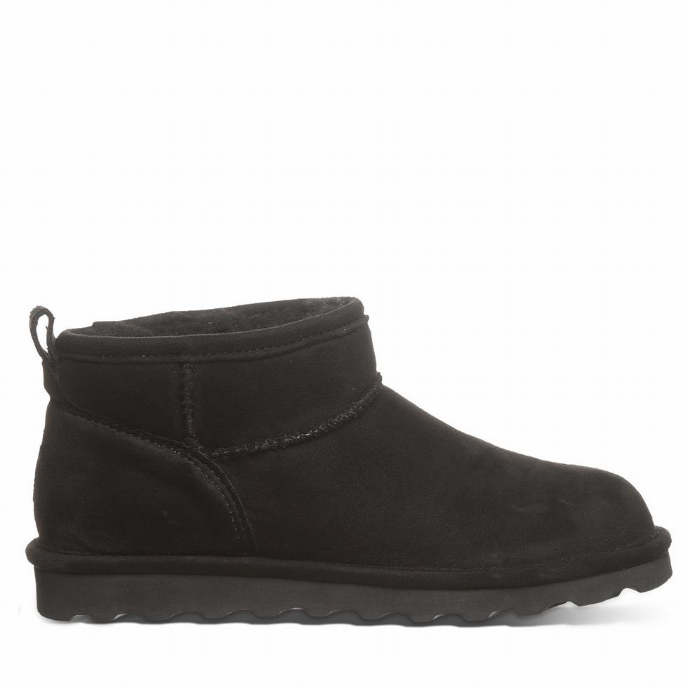 Kozaki Damskie Bearpaw Shorty Vegan Czarne | HLK4993YA