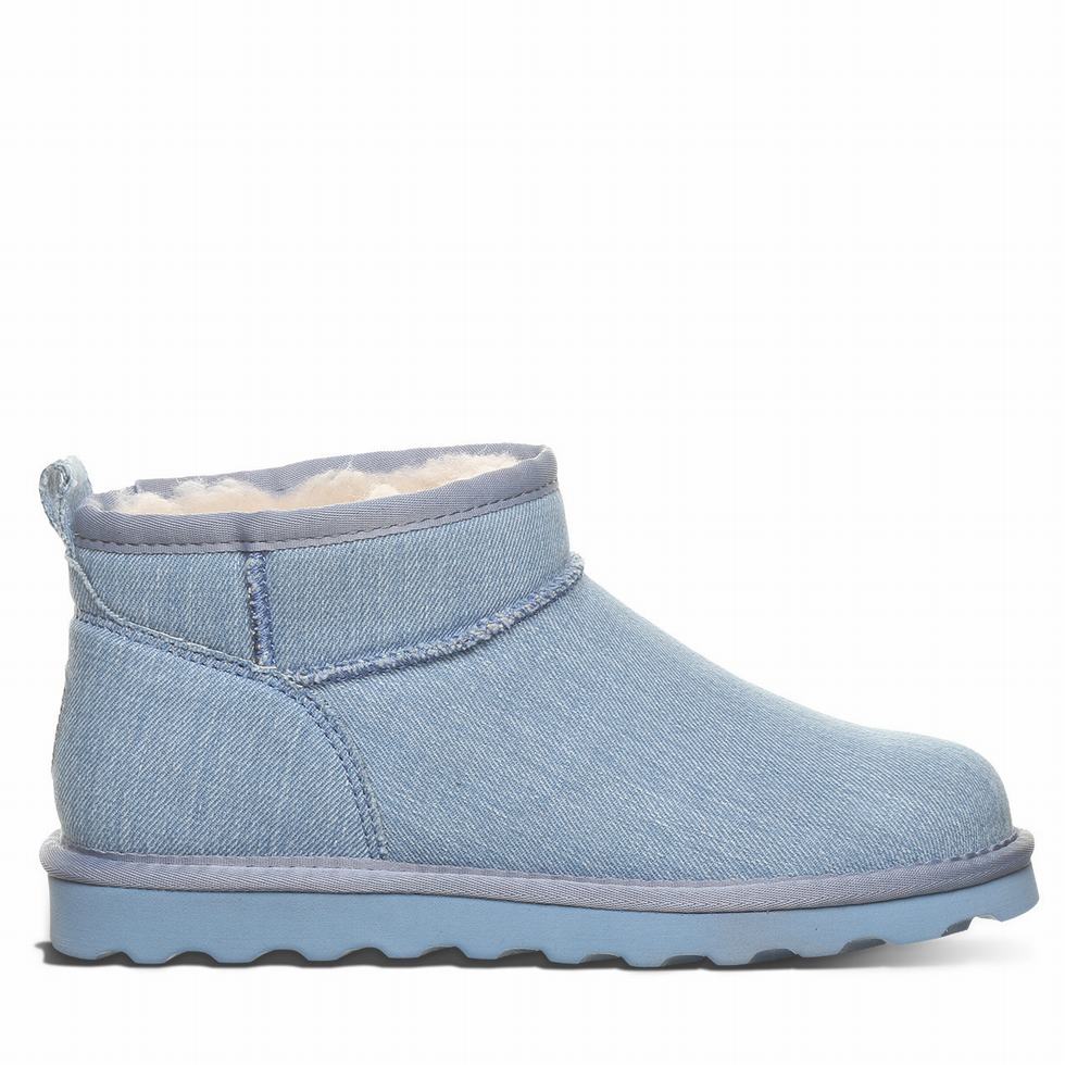 Kozaki Damskie Bearpaw Shorty Vegan Niebieskie | LNB9698QE