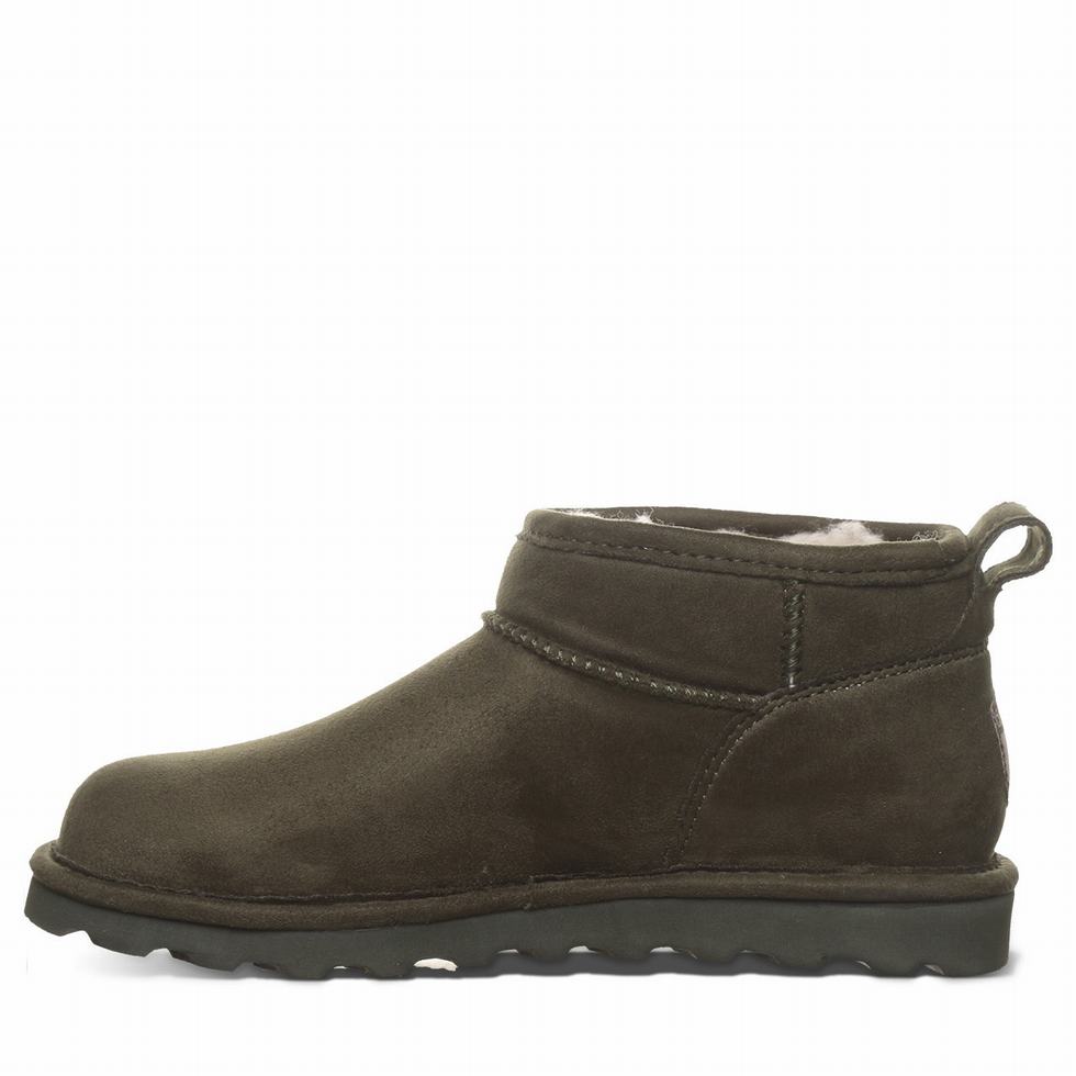 Kozaki Damskie Bearpaw Shorty Vegan Zielone | PQH2575HG