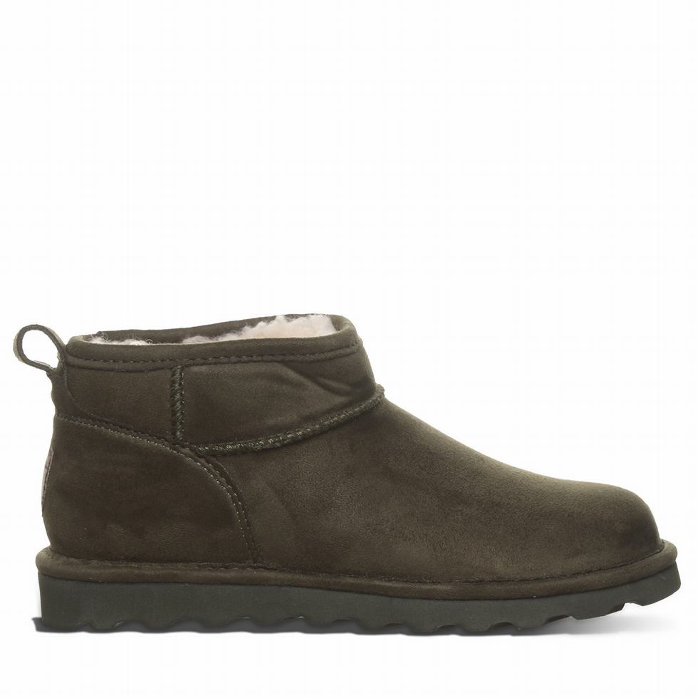 Kozaki Damskie Bearpaw Shorty Vegan Zielone | PQH2575HG