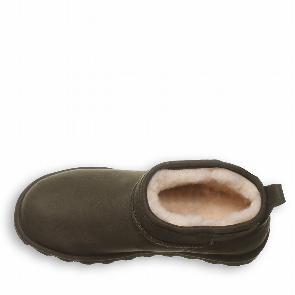 Kozaki Damskie Bearpaw Shorty Vegan Zielone | PQH2575HG