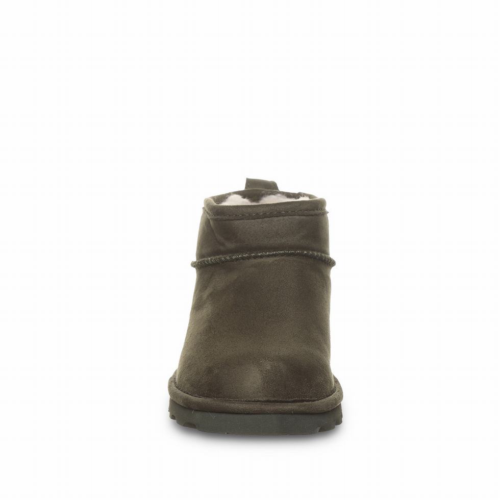 Kozaki Damskie Bearpaw Shorty Vegan Zielone | PQH2575HG