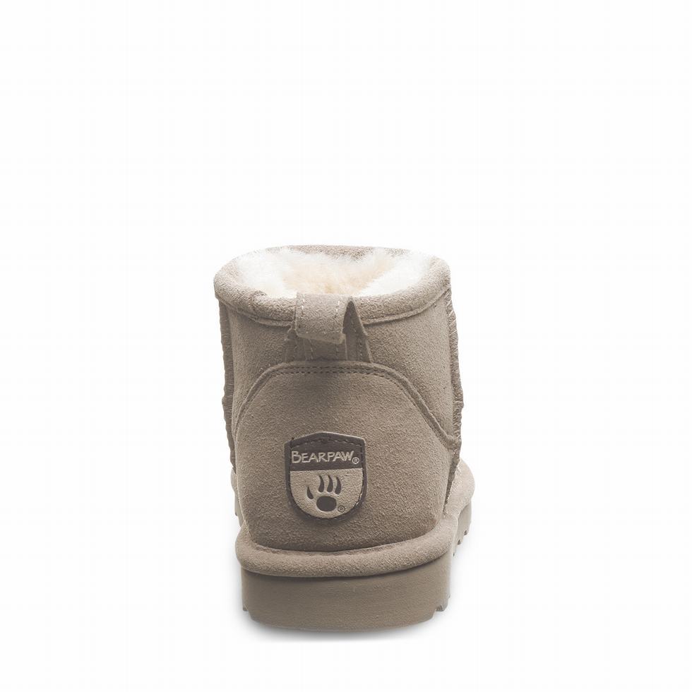 Kozaki Damskie Bearpaw Shorty Wide Brązowe | HEL9918AF