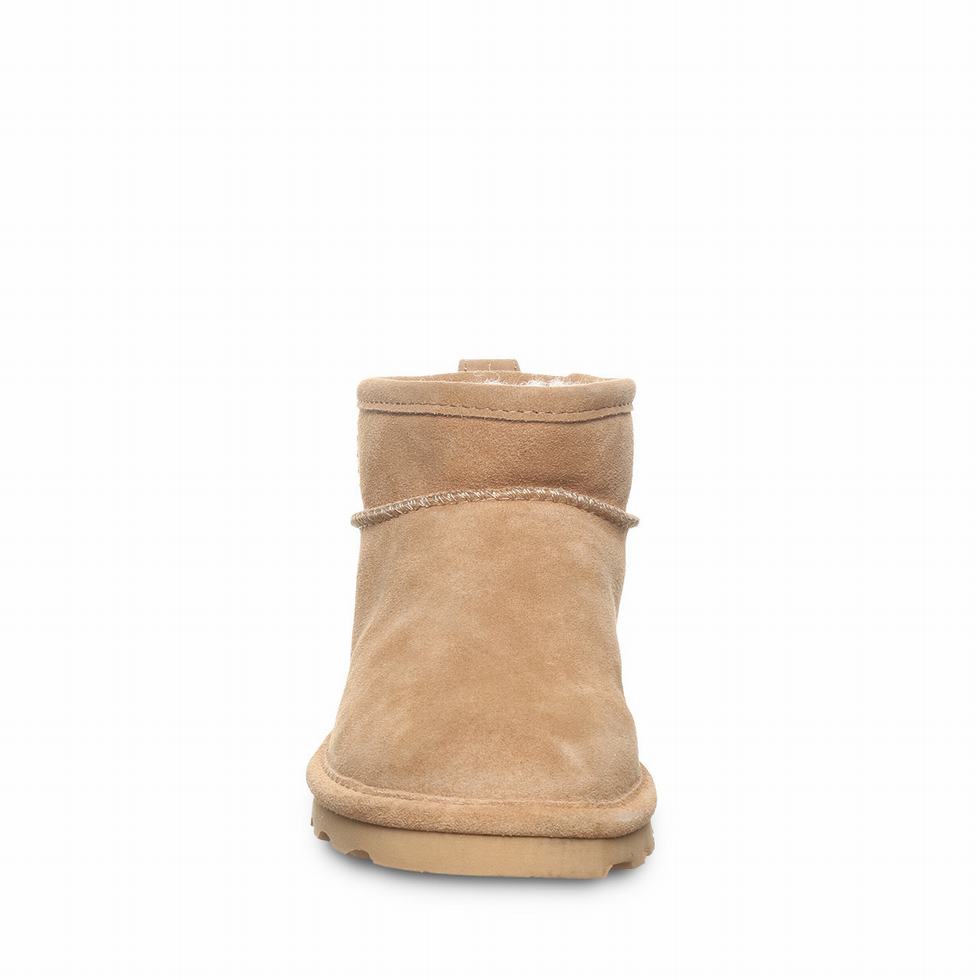 Kozaki Damskie Bearpaw Shorty Wide Brązowe | YFV3956TS