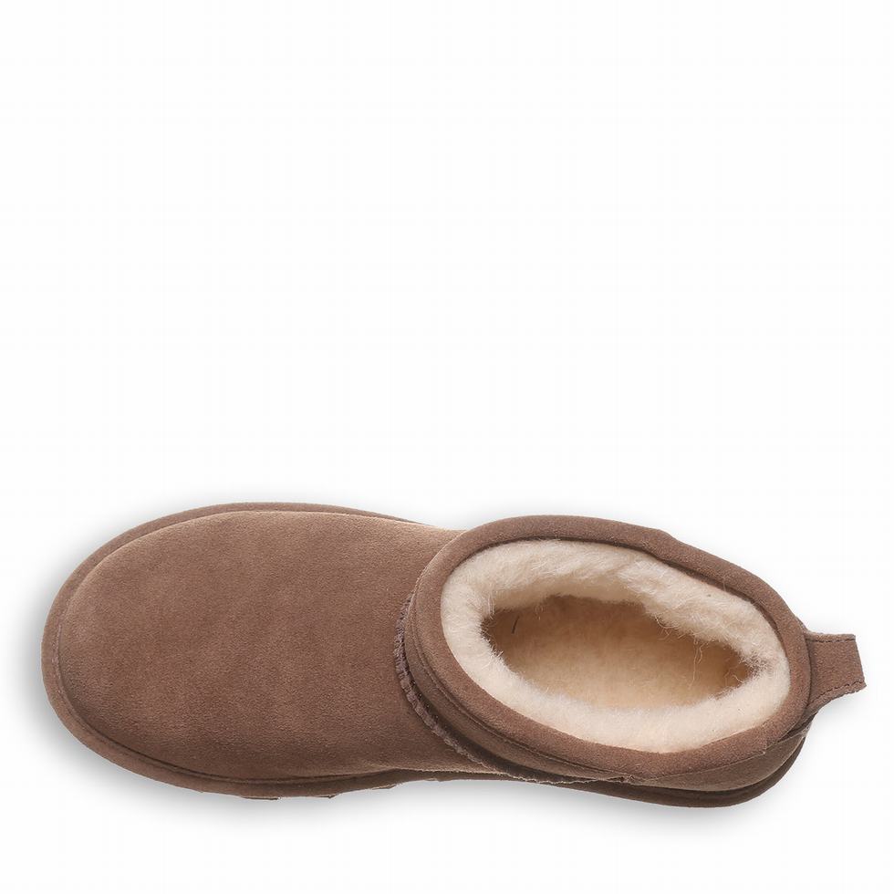 Kozaki Damskie Bearpaw Shorty Wide Brązowe | ZRK9677NG