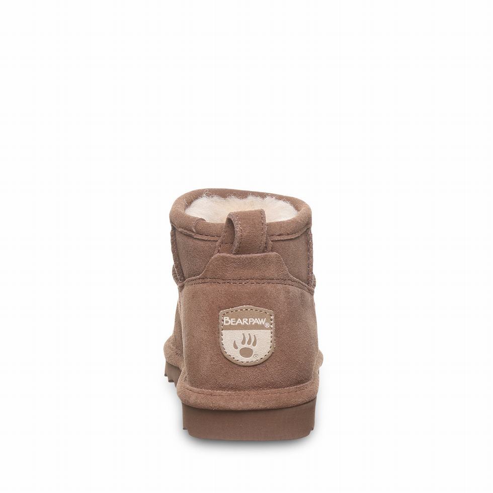 Kozaki Damskie Bearpaw Shorty Wide Brązowe | ZRK9677NG