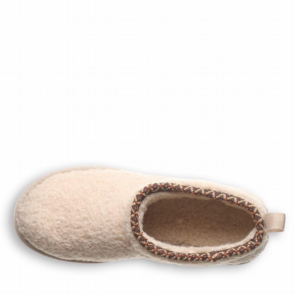 Kozaki Damskie Bearpaw Snuggle Daphne Deco Beżowe | KCR7021MO