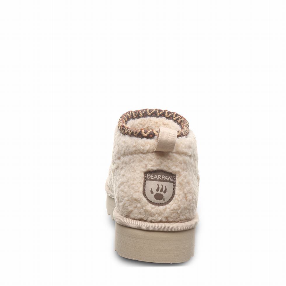 Kozaki Damskie Bearpaw Snuggle Daphne Deco Beżowe | KCR7021MO