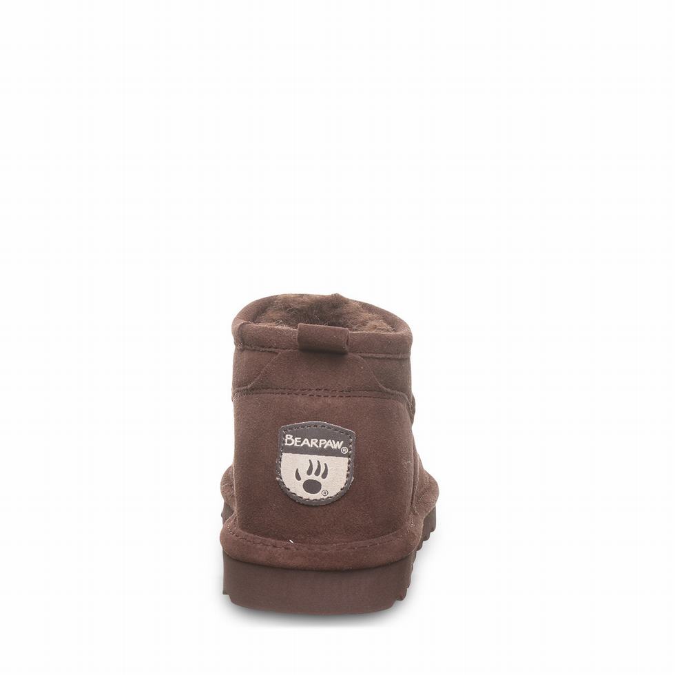 Kozaki Damskie Bearpaw Super Shorty Wide Brązowe | IKZ8560LR