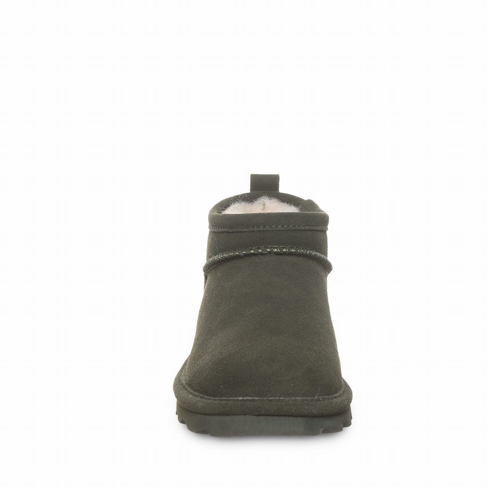 Kozaki Damskie Bearpaw Super Shorty Wide Zielone | AOW1431VA