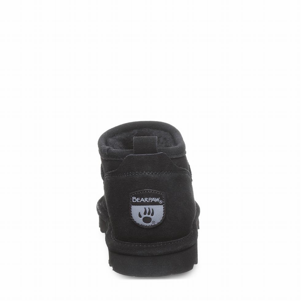 Kozaki Damskie Bearpaw Super Shorty Wide Czarne | APH4483FO