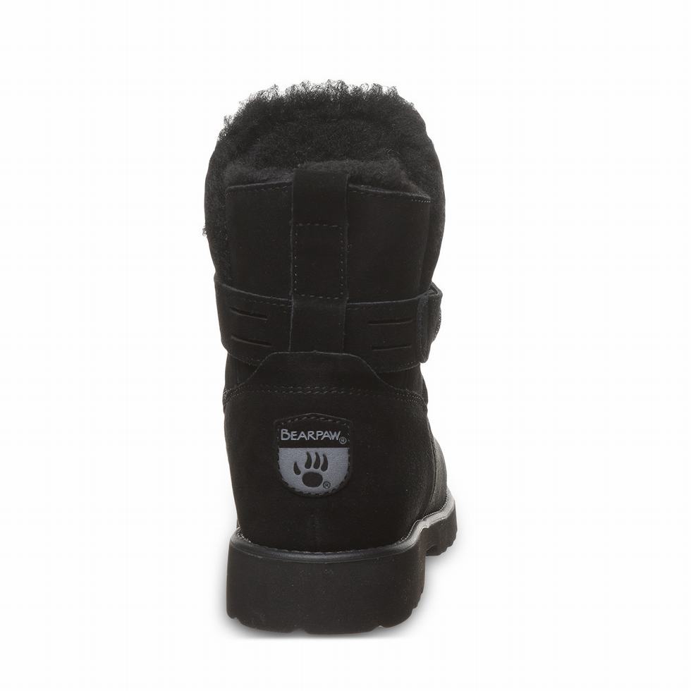 Kozaki Damskie Bearpaw Wellston Czarne | QPR3317IS