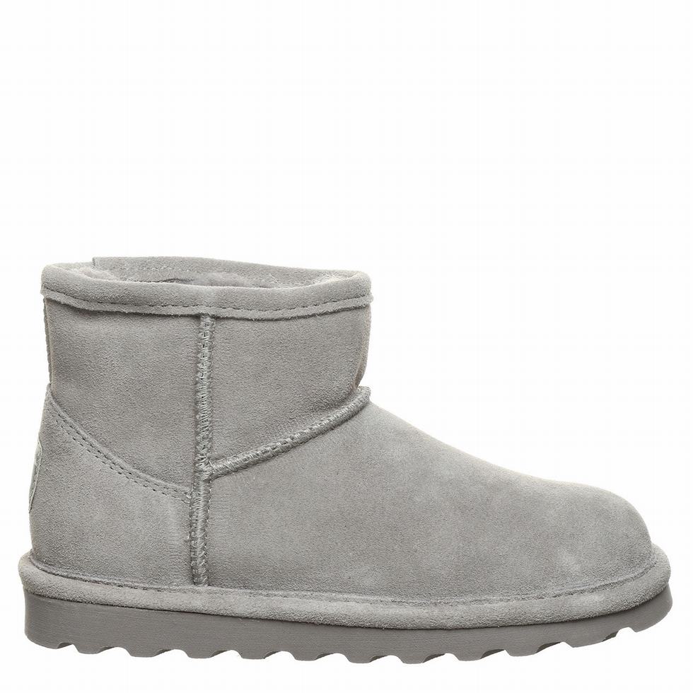 Kozaki Dziecięce Bearpaw Alyssa Youth Szare | BMM9299CM