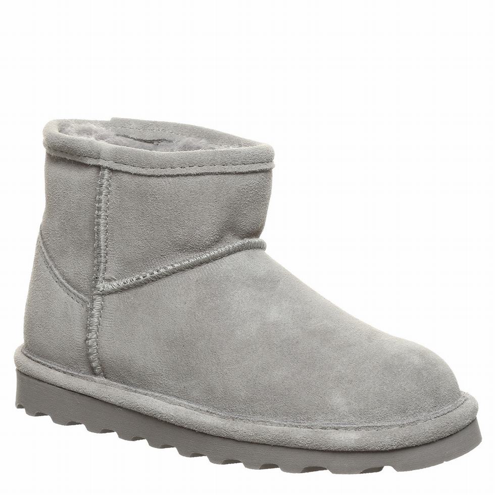 Kozaki Dziecięce Bearpaw Alyssa Youth Szare | BMM9299CM