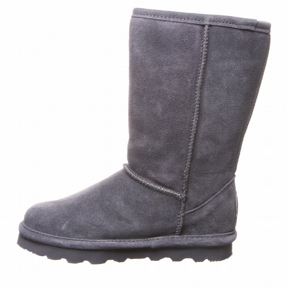 Kozaki Dziecięce Bearpaw Elle Tall Youth Czarne | QAY3458WE