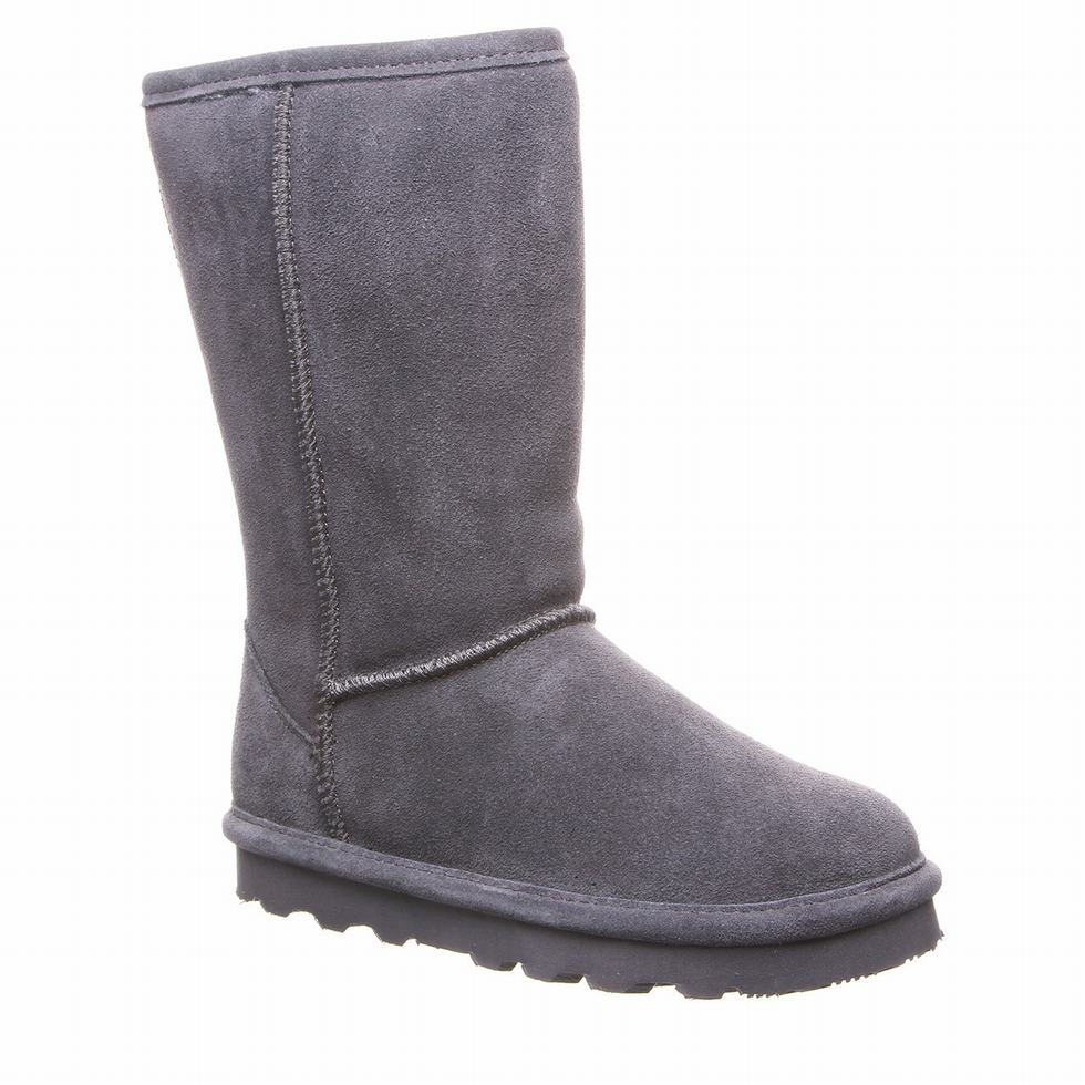 Kozaki Dziecięce Bearpaw Elle Tall Youth Czarne | QAY3458WE