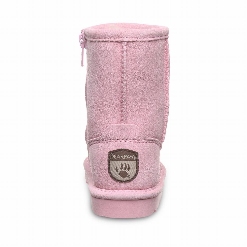 Kozaki Dziecięce Bearpaw Elle Toddler Zipper Różowe | HWI9625CH