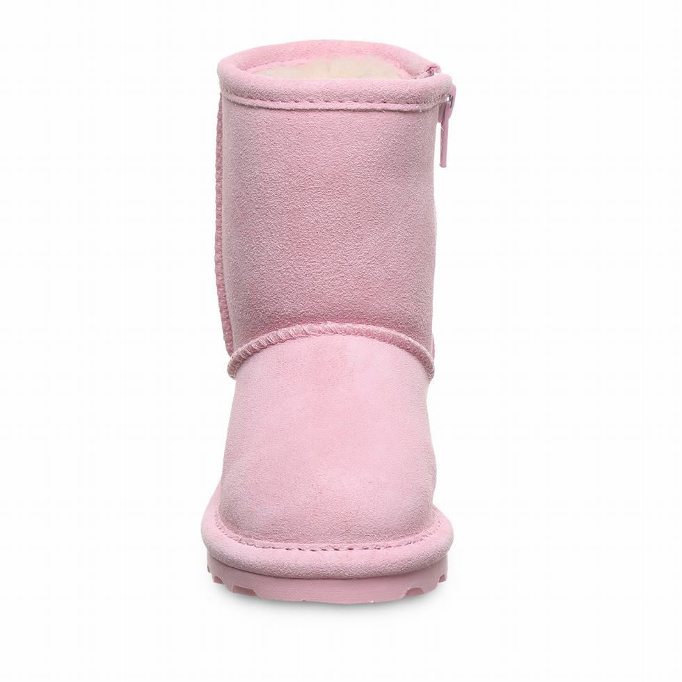 Kozaki Dziecięce Bearpaw Elle Toddler Zipper Różowe | HWI9625CH